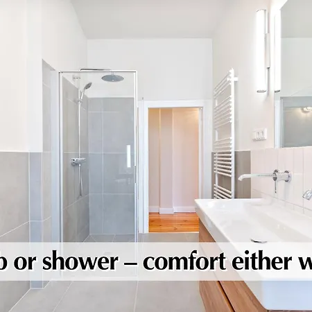 Appartement Calm Escape - 75m2 Altbau-apartment, 2br, Smart-tv, Garden