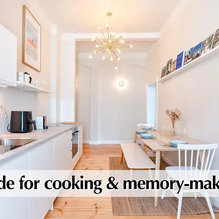 Appartement Calm Escape - 75m2 Altbau-apartment, 2br, Smart-tv, Garden *