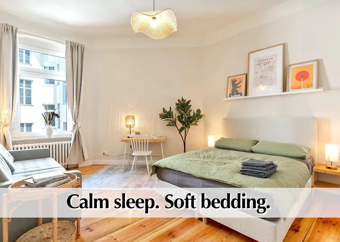 Calm Escape - 75m2 Altbau-apartment, 2br, Smart-tv, Garden