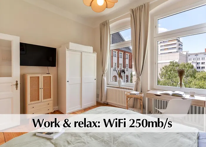 Calm Escape - 75m2 Altbau-apartment, 2br, Smart-tv, Garden Berlín